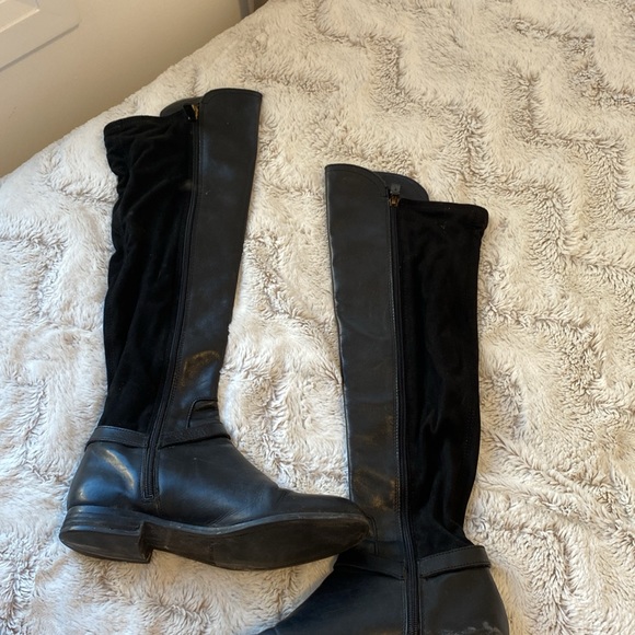 Franco Sarto Leather and Suede riding boots - Picture 2 of 2